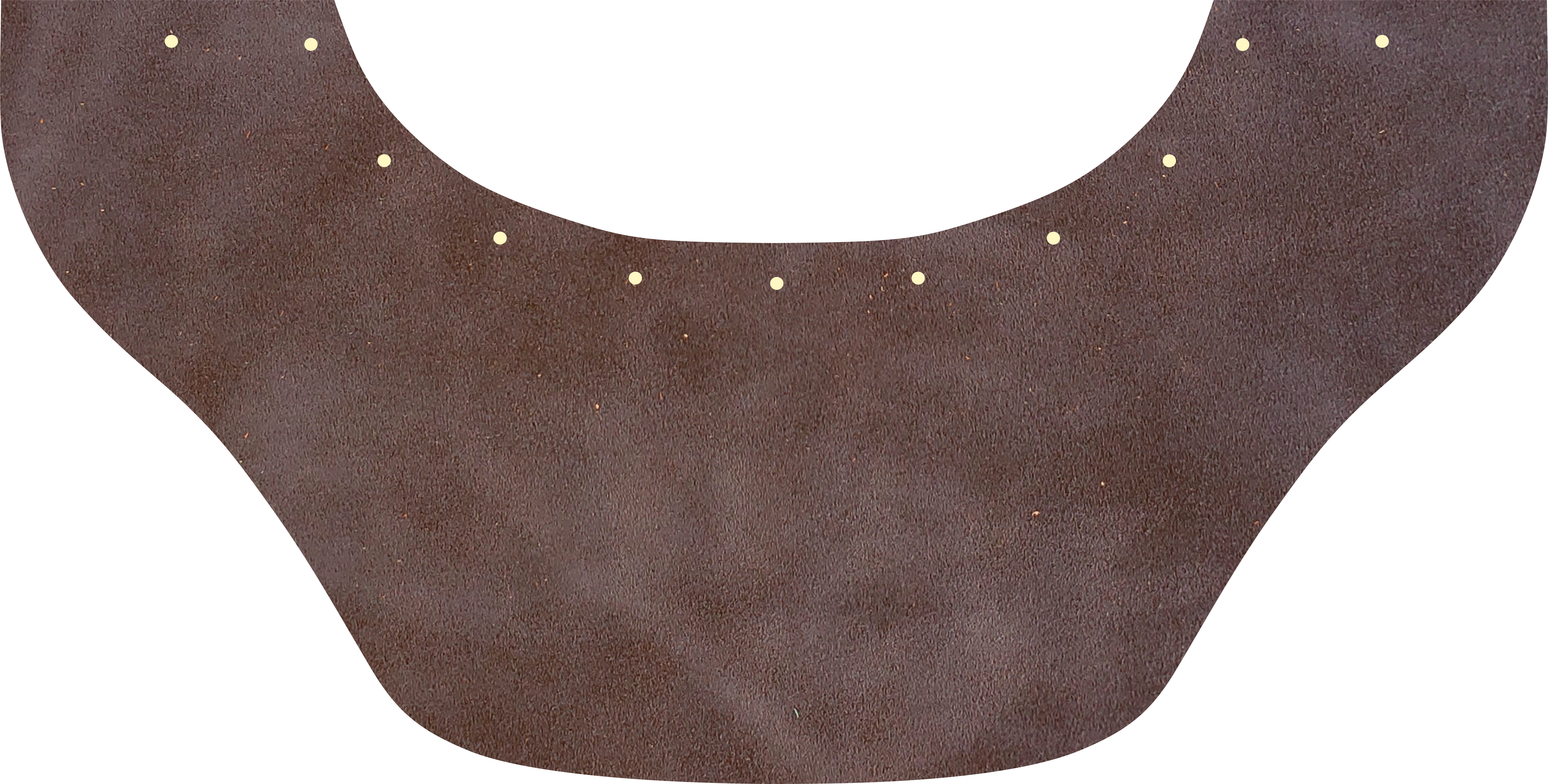 Brown Suede Bottom Bib  by Outlaw Leather